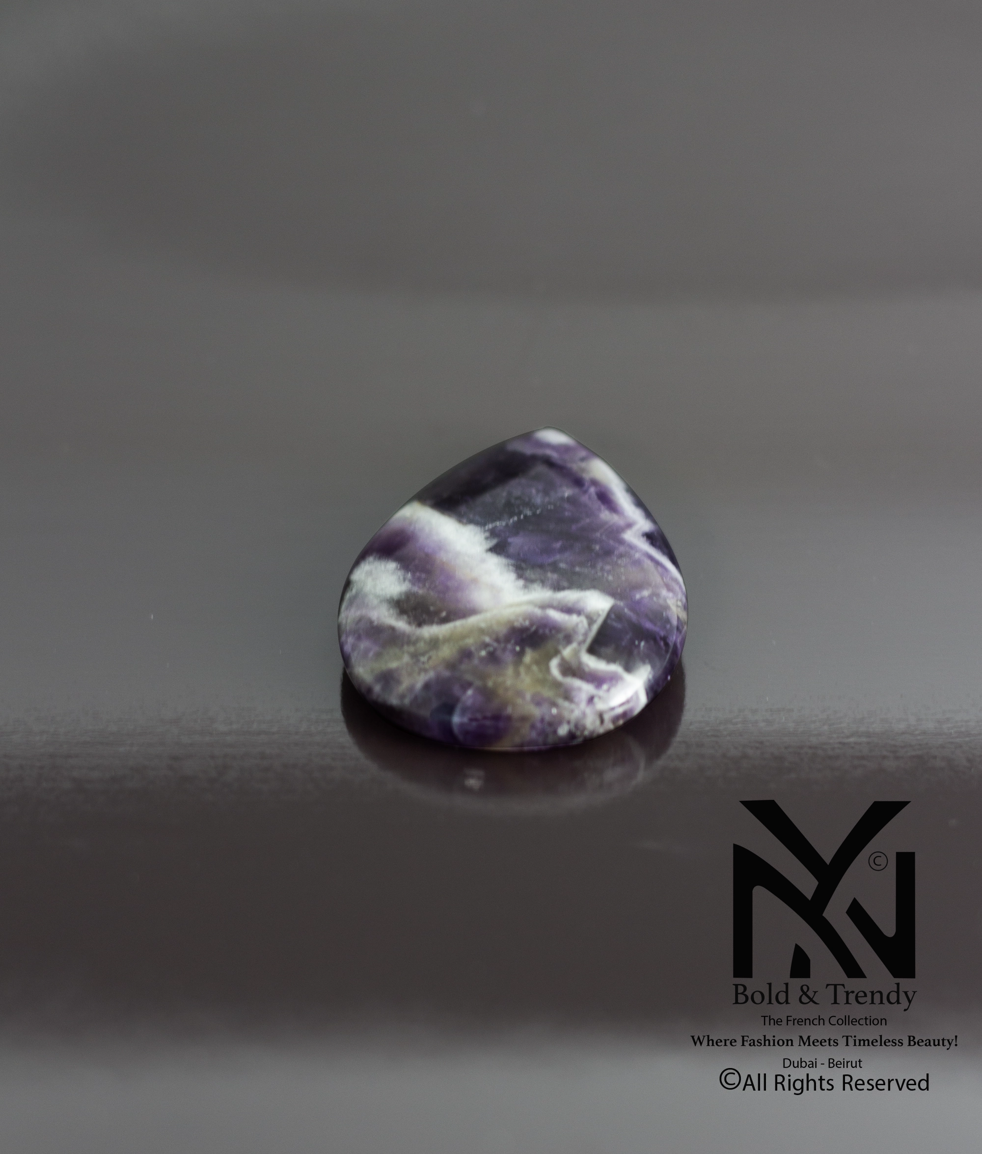 Amethyst Oval Power Stone 1